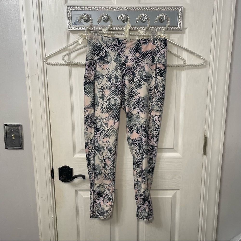 BALLY Snake Print Leggings